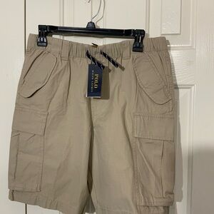 NWT Polo by Ralph Lauren Youth Boy Khaki Cargo Shorts
